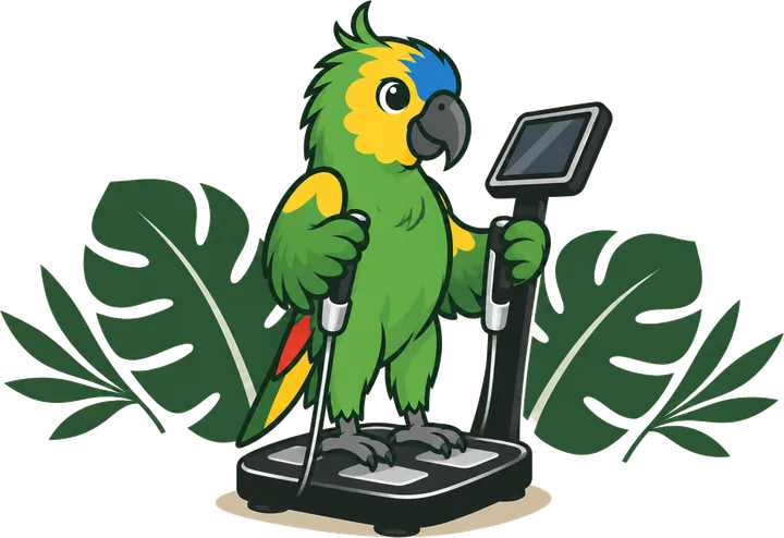 Paco, la mascotte de FitGood, sur l'InBody 770
