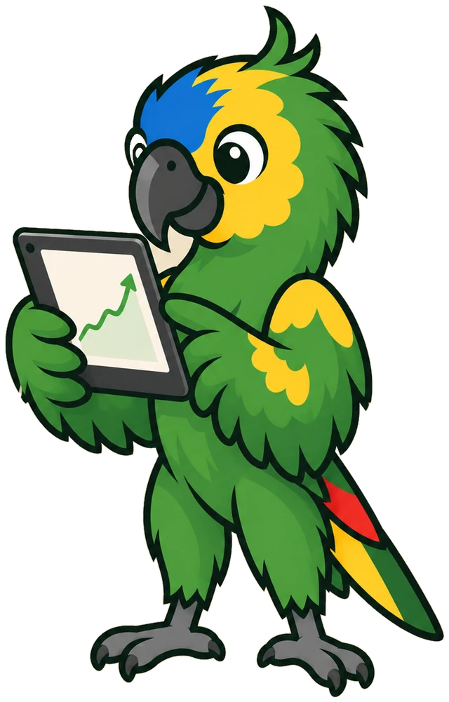 Paco, la mascotte du club, consulte une tablette