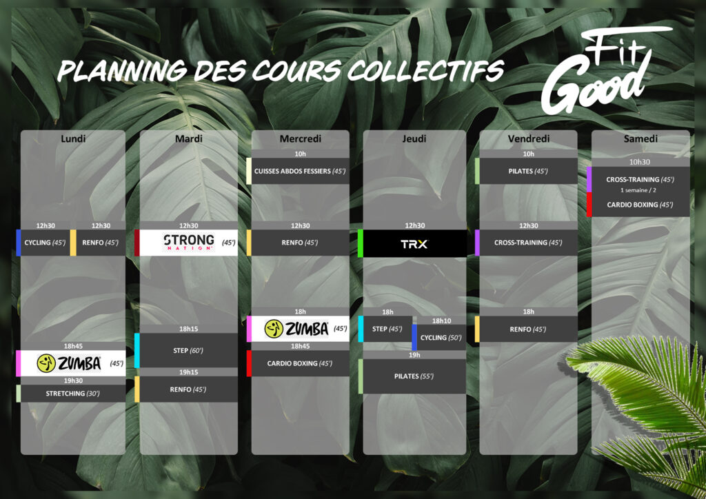 Cours de Fitness CoursCollectifs Fit Good