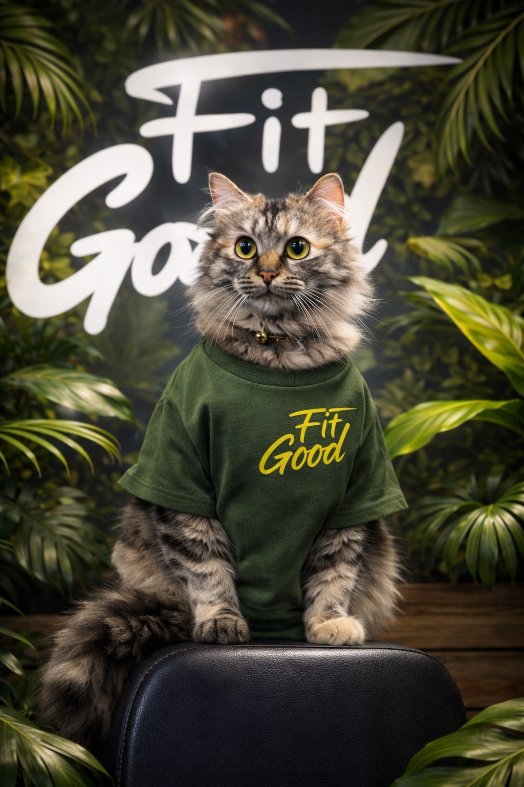 Rukia le chat mascotte du club FitGood Nantes