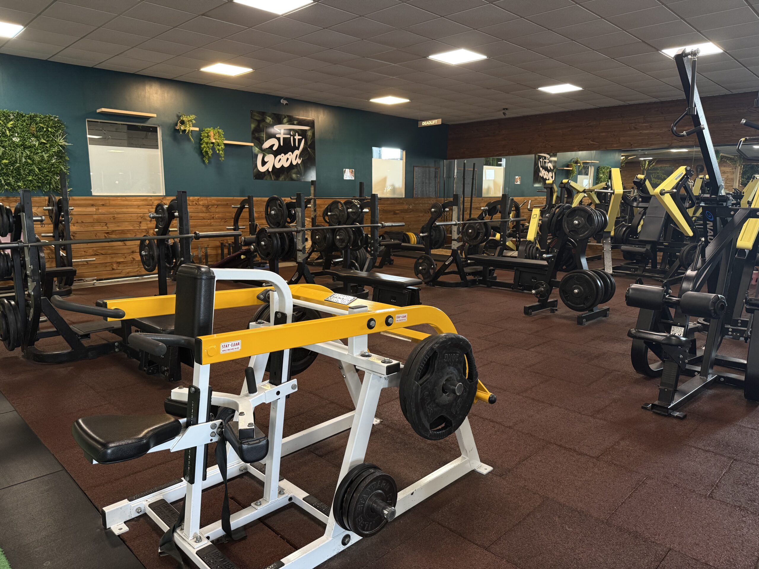 Haltères et zone haltérophilie FitGood Nantes