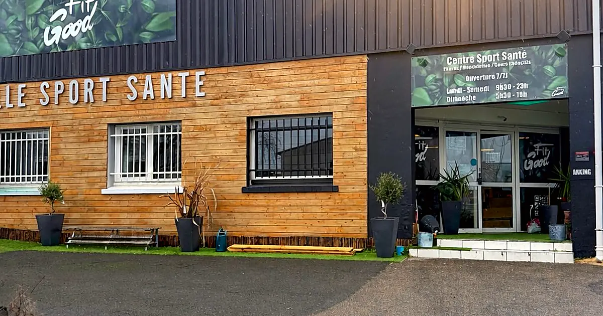 Façade et entrée de FitGood Nantes — Centre Sport-Santé, 11 rue de la Grande Bretagne (44300)
